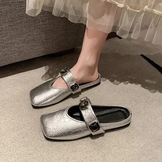 吾纪 复古时尚潮流 防滑防臭包头拖鞋 女款