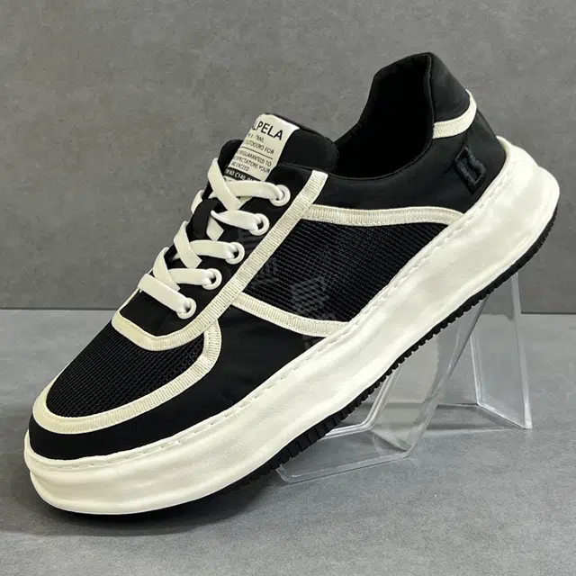 水丽星 潮流生活 轻便透气 低帮 板鞋 男款 黑色