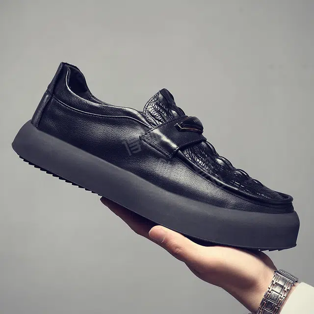 百伦韩 舒适百搭 防滑耐磨 休闲鞋 男款 黑色