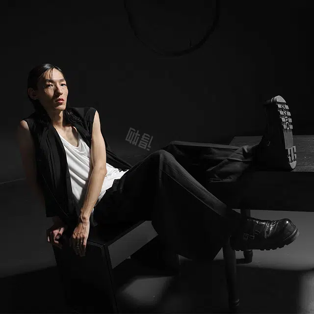 幻象者 厚底牛皮包头拖鞋休闲勃肯鞋 男女同款 黑色