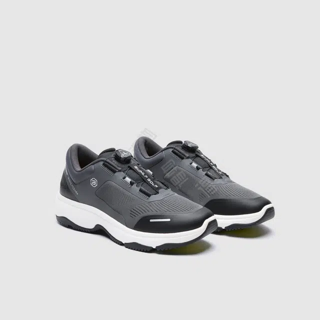 比音勒芬 织物 运动轻质透气网布缓震耐磨抓地 低帮 生活休闲鞋 男款 黑灰色