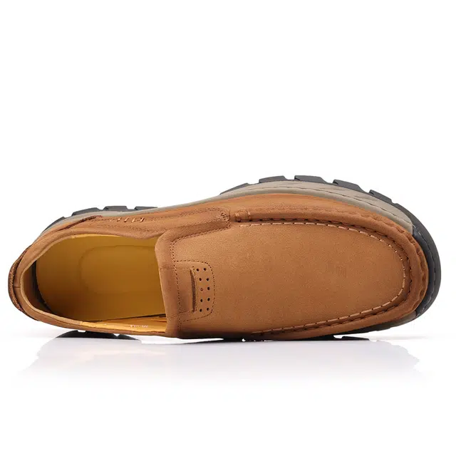 健休 二层牛皮 舒适百搭 耐磨 低帮 生活休闲鞋 男款