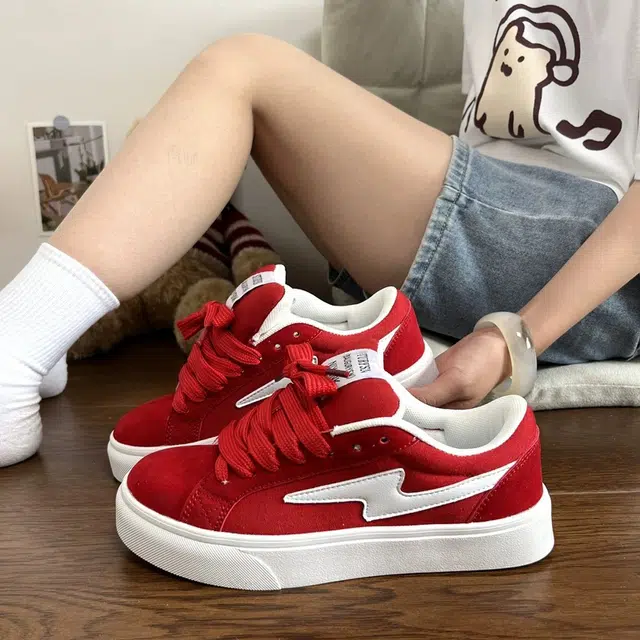 CHERRY&KALIKA Lightning Sneakers Wine Red