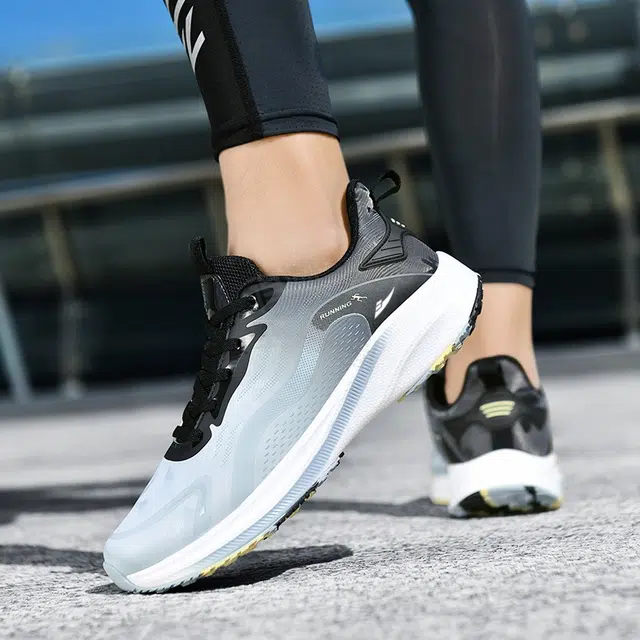 酷丁 时尚百搭潮流 网布减震防滑透气 低帮跑步鞋 男款