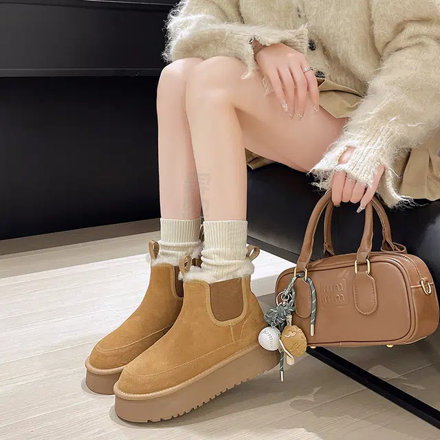 CHERRY&KALIKA Snow Boots Chestnut