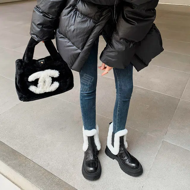 五九丹七 显瘦时尚百搭 短筒 切尔西靴 女款