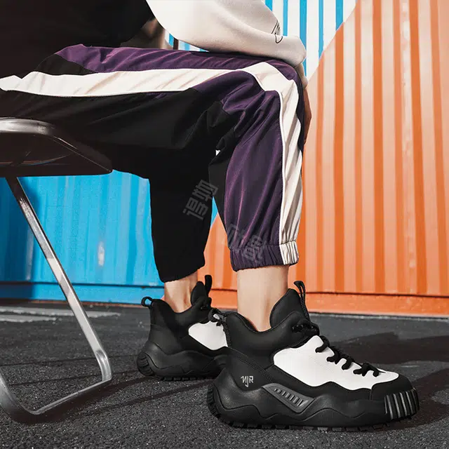 南极人 超纤皮 户外通勤潮流时尚百搭 防滑耐磨增高 中帮 生活休闲鞋 男款