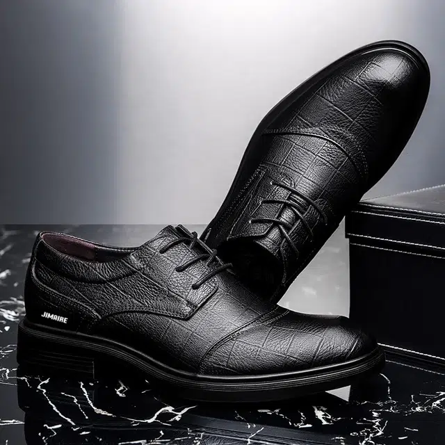 金迈王 头层牛皮 舒适百搭 简约日常 正装皮鞋 男款