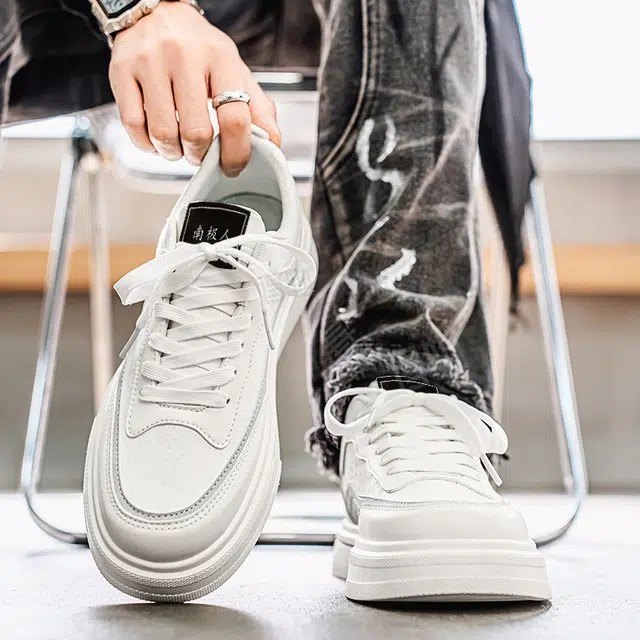 南极人 超纤皮 潮流休闲个性百搭 防滑耐磨 低帮 板鞋 男款