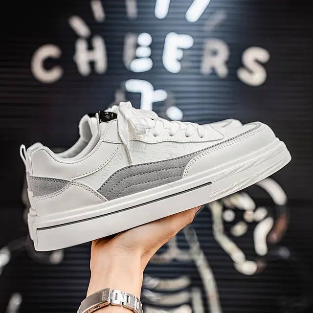 南极人 超纤皮 潮流休闲个性百搭 防滑耐磨 低帮 板鞋 男款