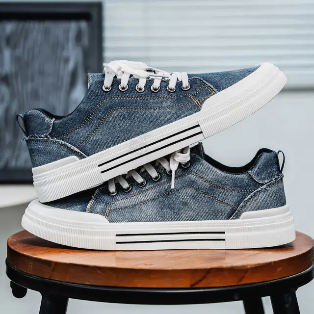 Nanjiren Denim Low Top Sneakers