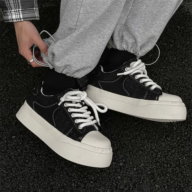 年走索 网布 百搭厚底休闲大头小众 低帮 板鞋 男款