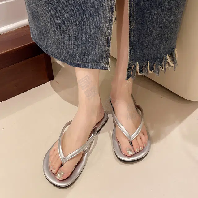 黑恐龙 时尚百搭 速干防滑人字拖鞋 女款