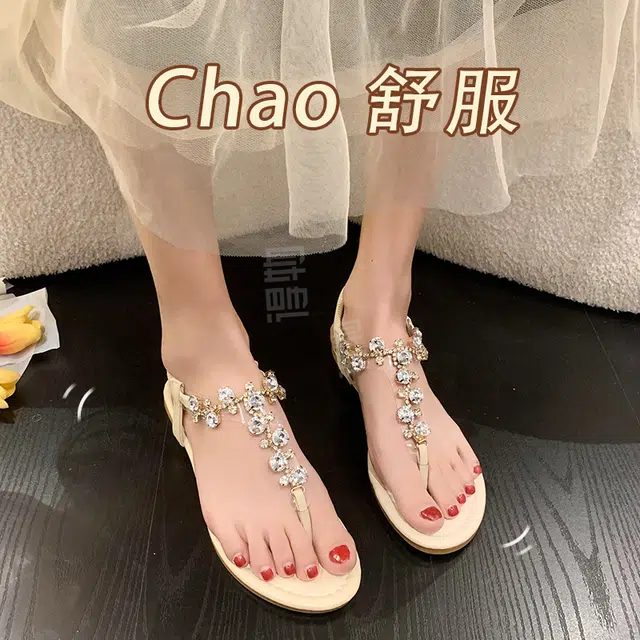 美洲爵士 时尚舒适凉爽 防磨人字拖鞋 女款