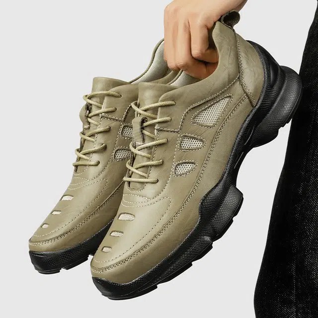 八哥 舒适户外 健步百搭 轻便增高防滑 低帮 生活休闲鞋 男女同款