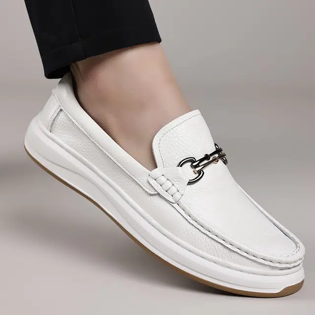 品乙 牛皮革 简约时尚复古舒适 休闲鞋 男款