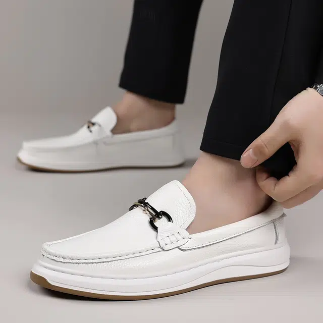 品乙 牛皮革 简约时尚复古舒适 休闲鞋 男款