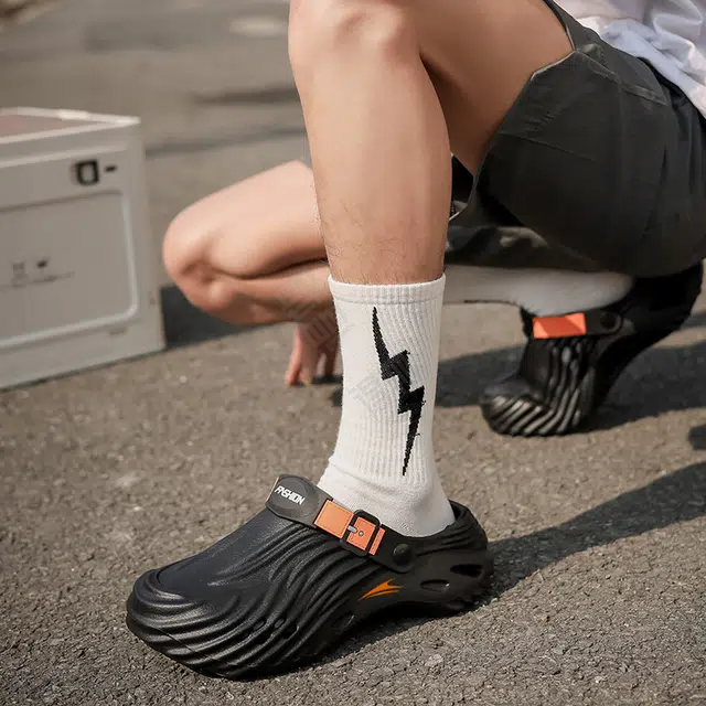 金莱克 时尚简约气质 防臭防滑包头拖鞋 男女同款