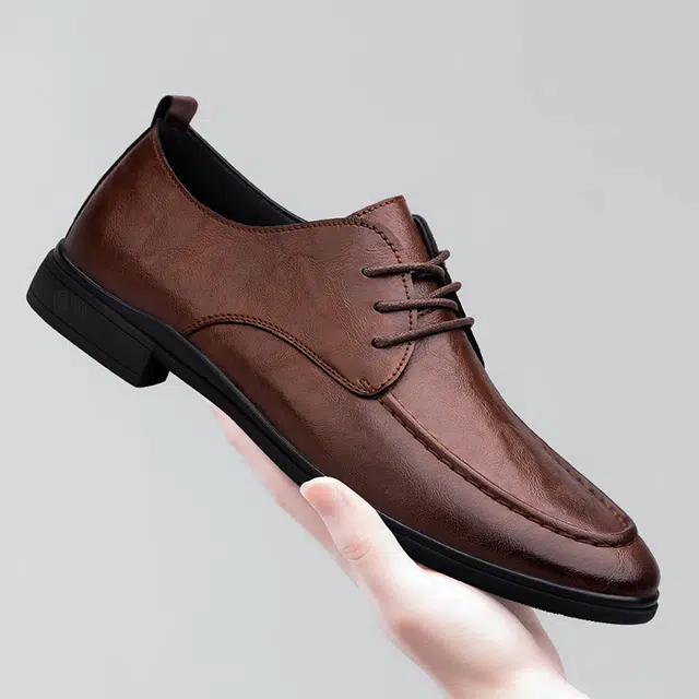 公牛雷霆 二层牛皮猪皮 舒适时尚 休闲鞋 男款