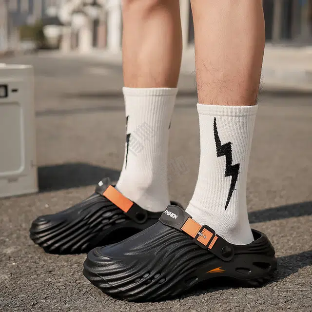 金莱克 时尚简约气质 防臭防滑包头拖鞋 男女同款