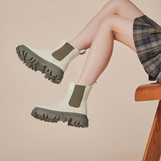 GEMEIQ PU Chelsea Boots 5cm