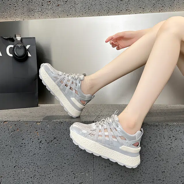 阿比让 潮流舒适百搭 耐磨 低帮 老爹鞋 女
