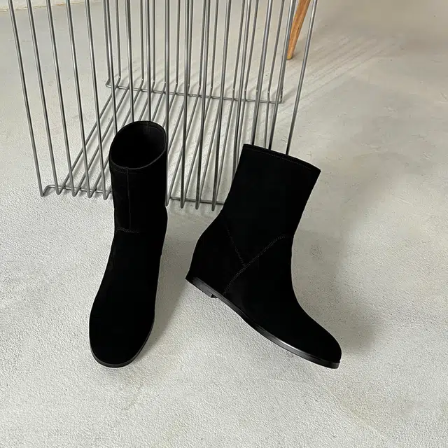 牛反绒 小个子复古磨砂真皮内增高勃肯鞋 短筒 马丁鞋 女