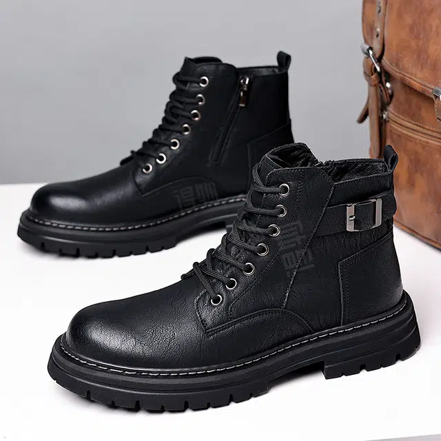 通勤气质高级百搭舒适潮流个性街头时尚 马丁靴 男款