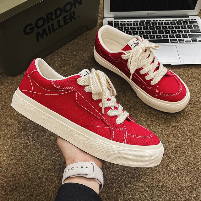 帆布 潮流复古运动休闲时尚百搭之选 耐磨 低帮 板鞋 男女同款