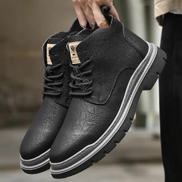 牛皮 通勤必备经典英伦风短筒耐磨舒适潮流个性商务休闲 短靴 男款