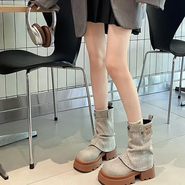 超纤皮 时尚休闲英伦风复古 短靴 女款