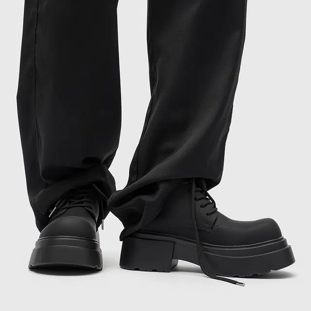 BrandName High-Top Biker Boots