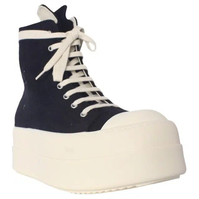 Rick Owens DRKSHDW High Top Zip Sneakers Black