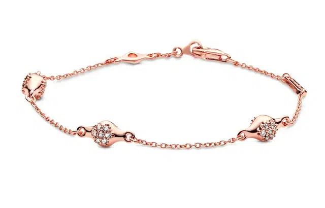 Pandora Pavé Modern LovePods Bracelet Rose Gold
