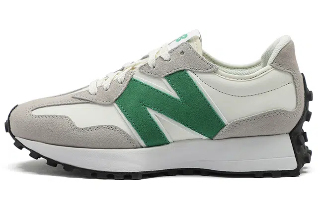 New Balance 327 White Grey Green