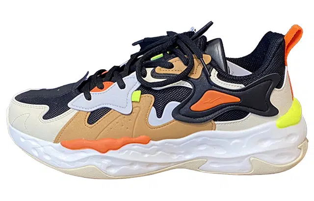 鸿星尔克 舒适百搭 低帮 生活休闲鞋 男款 黑棕色