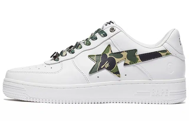 A BATHING APE STA Abc Camo Low White Green