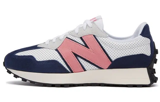 New Balance 327 White Blue Pink