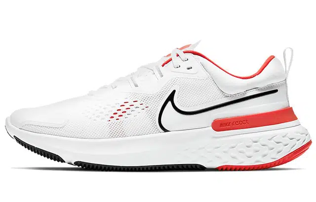 Nike React Miler 2 White Red Black