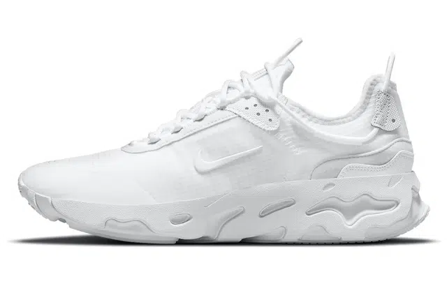 Nike React Live "triple white"