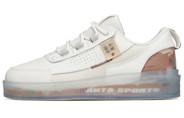 Anta Low Top White Grey Brown