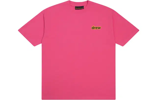 Drew House logo Doodle Joy Ss Tee Hot Pink T