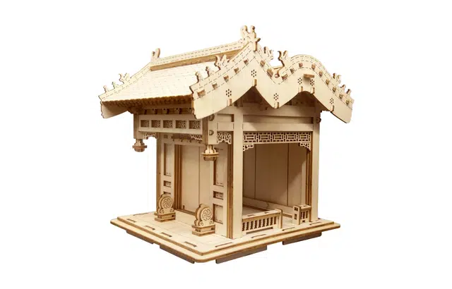 插客 一殿一卷式 垂花门 木质榫卯结构 古建 拼插积木