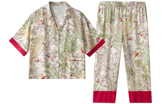 怡吾色 油画系列 秋冬休闲家居服套装  可外穿 睡衣女款