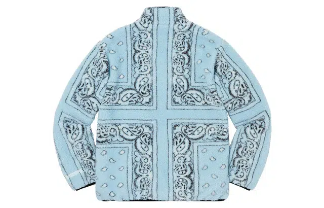 Supreme FW19 Week 3 Reversible Bandana Fleece Jacket