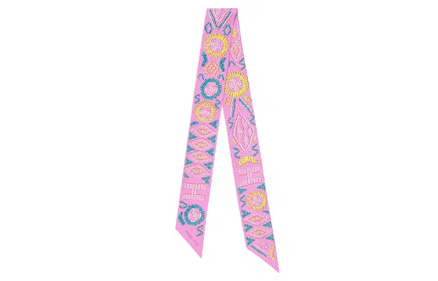 Hermes Kelly Pearl Bag Twilly Scarf Pink