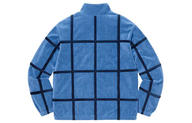 Supreme SS20 Week 5 Grid Taping Velour Jacket