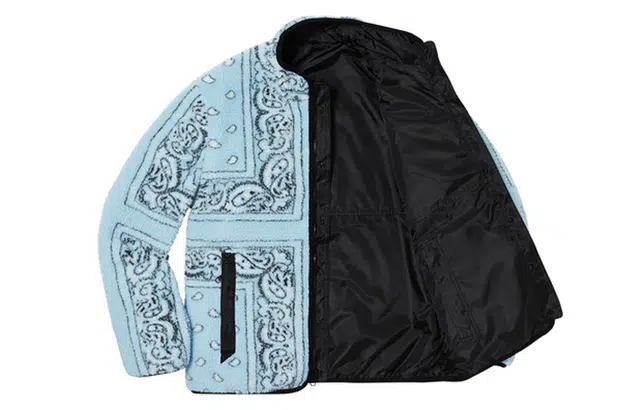 Supreme FW19 Week 3 Reversible Bandana Fleece Jacket