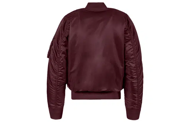 Alpha Industries Slim Fit Flight Jacket Wine Red