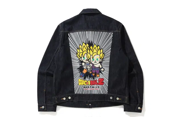 A BATHING APE X Dragonball Z Baby Milo Denim Jacket